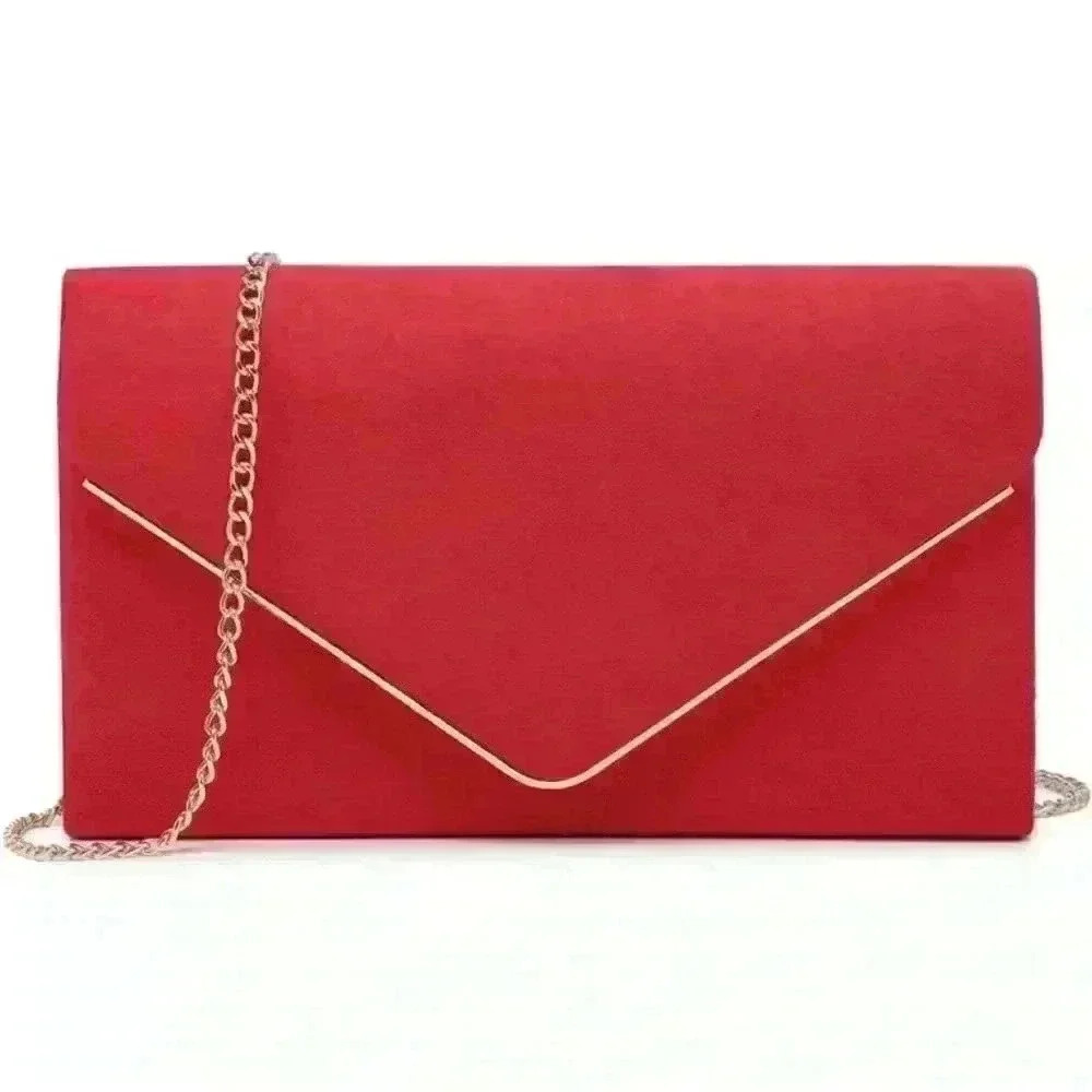 Urban expressions red crossbody clutch envelope bag